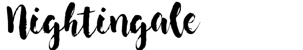 Nightingale font preview